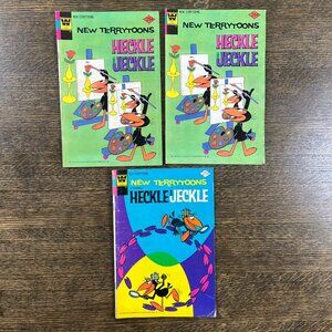 Whitman Publishing Lot of 3 Heckle and Jeckle Vintage Comics 1970s